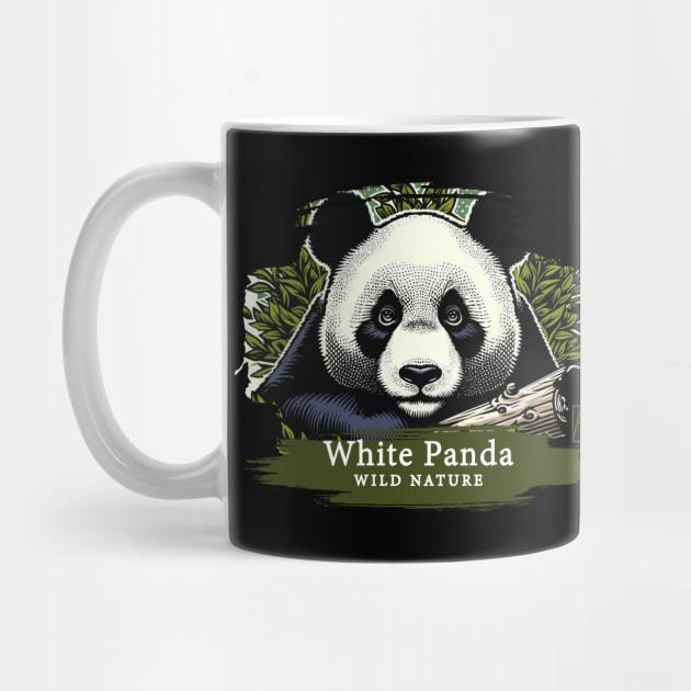 White Panda - WILD NATURE - WHITE PANDA -9 by ArtProjectShop